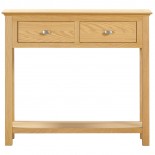 Moreton Oak 2 Drawer Console Table